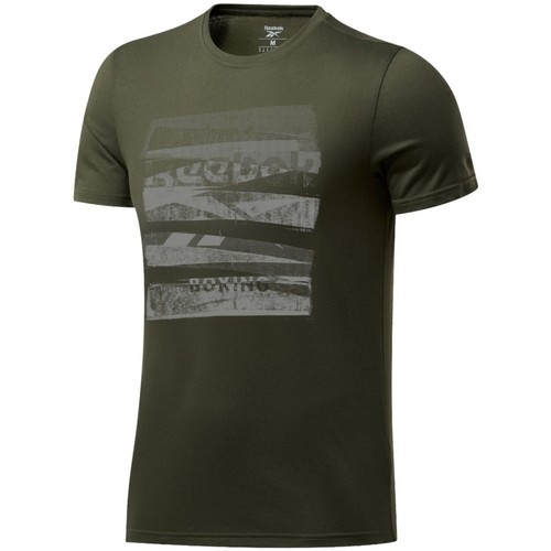 Textil Homem T-shirts e Pólos Reebok Zapatilla Sport Cbt Core Boxing Tee Verde