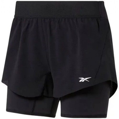 Textil Mulher Shorts / Bermudas Reebok Zapatilla Sport Ts Epic Short 2 In 1 Preto