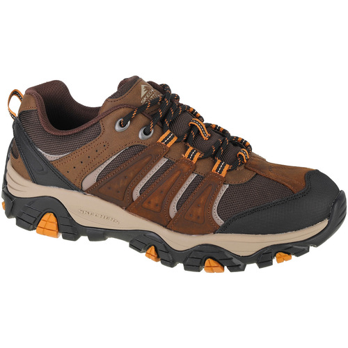 Sapatos Homem Sapatos de caminhada Skechers Pine Trail - Kordova Castanho