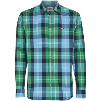 Textil Homem Camisas mangas comprida Tommy Hilfiger  Verde