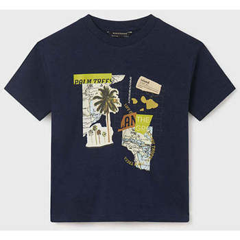 Textil Rapaz T-shirts Neck e Pólos Mayoral 6077-51-3-25 Azul