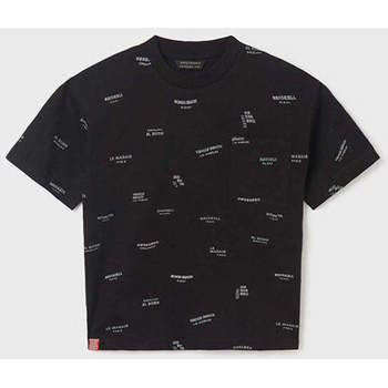 Textil Rapaz T-shirts Neck e Pólos Mayoral 6085-20-20-25 Preto