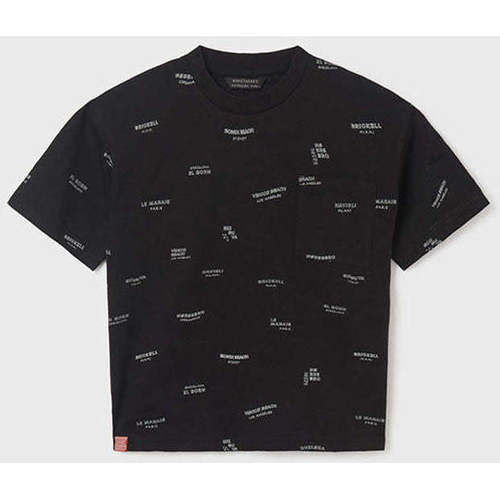 Textil Rapaz T-shirts e Pólos Mayoral 6085-20-20-25 Preto