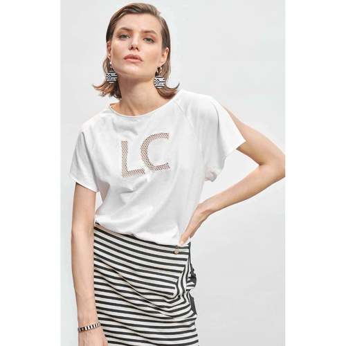 Textil Mulher T-shirts e Pólos Lola Casademunt 22362019-BL-1-1 Branco