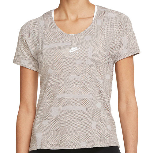 Textil Mulher T-shirts e Pólos Summit Nike  Castanho