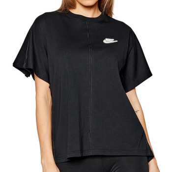 Textil Mulher T-shirts e Pólos moon Nike  Preto