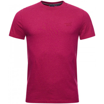 Textil Homem Short Sleeve Classic Collar Shirt in Organic Handkerchief Linen Superdry Vintage logo emb Rosa