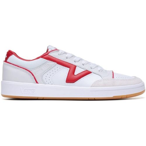 Sapatos Homem Sapatilhas Vans Denim LOWLAND - VN0007P2Y52-WHITE/RED Branco