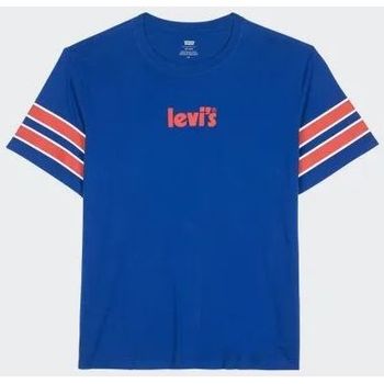 Textil Homem T-shirts e Pólos Levi's 16143 0767 - RELAXED FIT TEE-STRIPE MAZARINE BLUE Azul