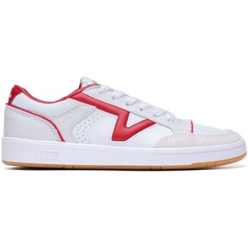 Sapatos Homem Sapatilhas Vans bei LOWLAND - VN0007P2Y52-WHITE/RED Branco