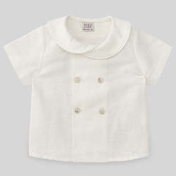Textil Rapaz Camisas mangas comprida Paz Rodriguez 006-150496-60T1-18-14 Branco