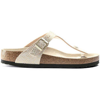 Sapatos Mulher chinelos Birkenstock Gizeh BS Bege