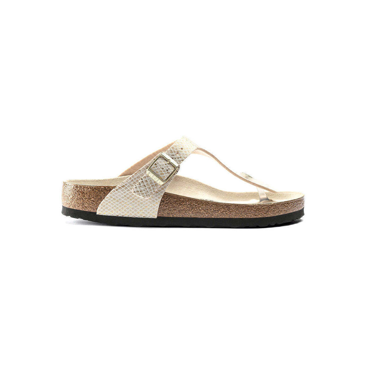 Sapatos Mulher chinelos Birkenstock Gizeh BS Bege
