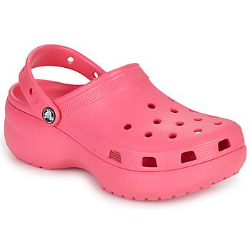 Sapatos Mulher Tamancos Animal Crocs Classic Platform Clog W Azul verde / Rosa