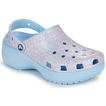 Sapatos Mulher Tamancos Crocs Classic Platform Glitter ClogW Azul / Calcite / Multi