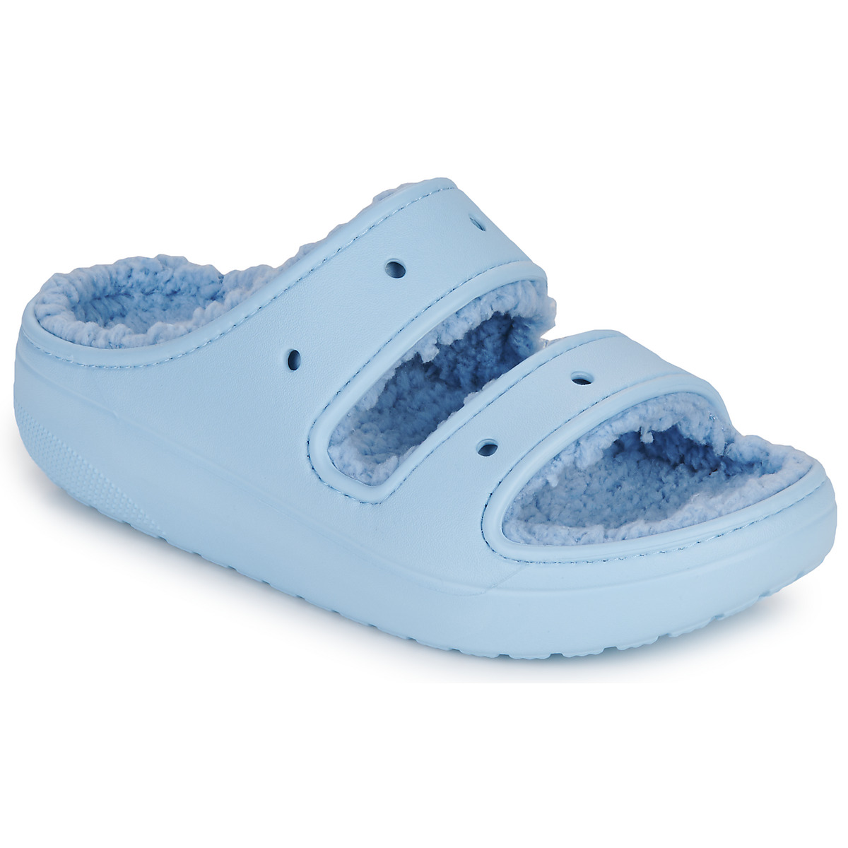 Sapatos Mulher Chinelos Loafers Crocs Classic Cozzzy Sandal Azul / Calcite