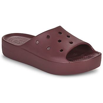 Sapatos Mulher chinelos Crocs Classic Platform Slide Bordô