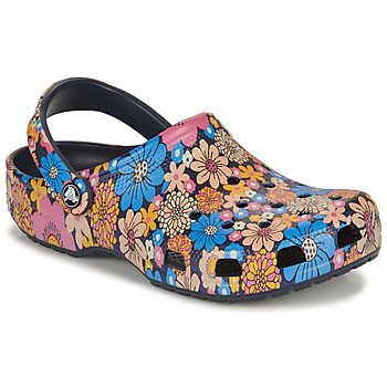 Sapatos Mulher Tamancos Crocs Classic Retro Floral Clog Marinho / Multicolor