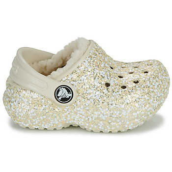 Crocs Classic Lined Glitter Clog T Bege / Ouro