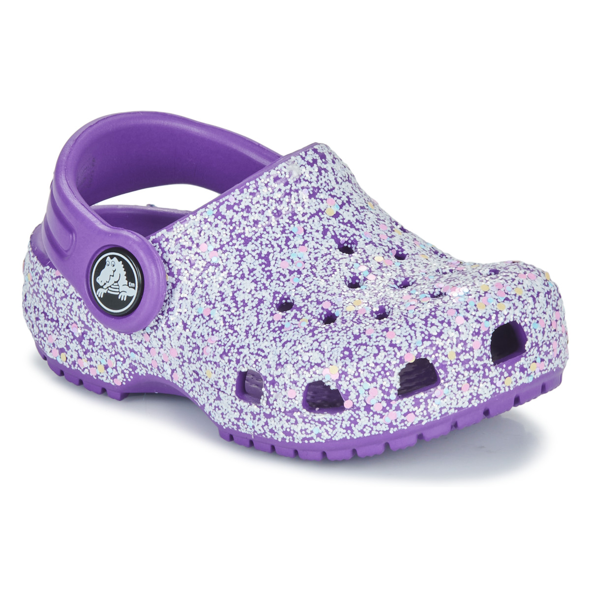 Sapatos Rapariga Tamancos Literide Crocs Classic Glitter Clog T Violeta