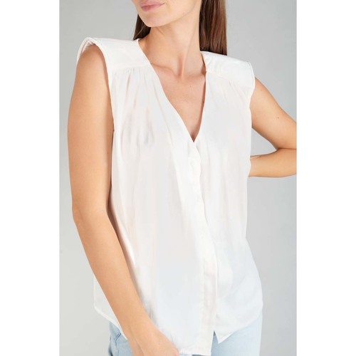 Textil Mulher Tops sem mangas Calça com bolsosises Top MISSOU Branco