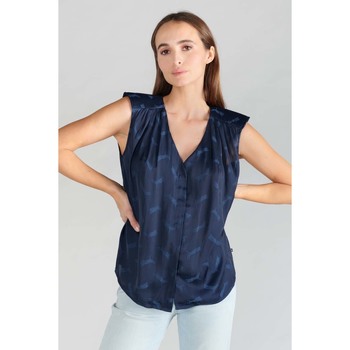 Textil Mulher Tops sem mangas nemen twist smock jacket nmn e20182 1 120 grey tie dye Top MISSOU Azul