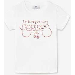 Textil Rapariga T-shirts e Pólos Le Temps des Cerises T-shirt WANDAGI Branco