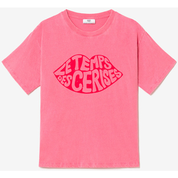 Textil Mulher Elue par nous Le Temps des Cerises T-shirt CASSIO Rosa