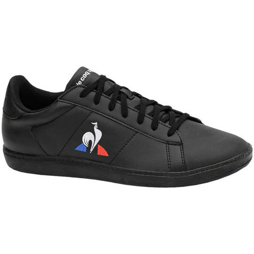 Sapatos Homem Sapatilhas Le Coq Sportif COURTSET TRIPLE BLACK Preto