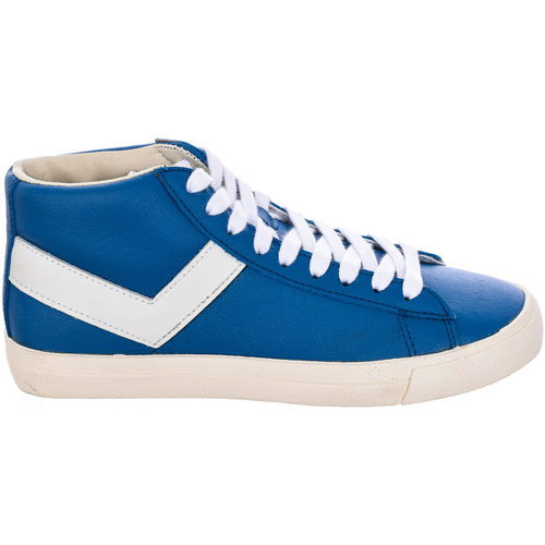 Sapatos Homem Sapatilhas Pony 10112-CRE-06-BLUE-WHITE Azul