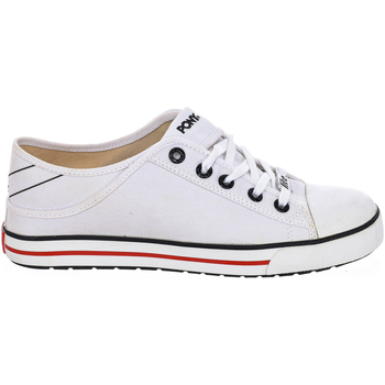 Sapatos Homem Sapatilhas Pony 121G07-WHITE-BLACK Branco