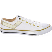 Sapatos Homem Sapatilhas Pony 131T44-WHITE-GOLD Branco