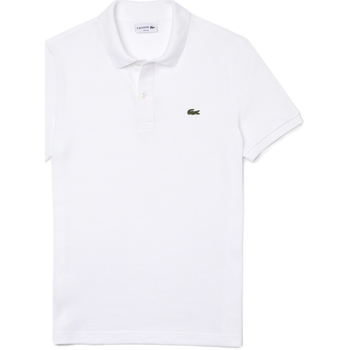 Textil Homem T-shirts e Pólos Lacoste mit Polo Slim Fit - Blanc Branco