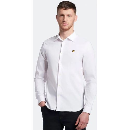 Textil Homem Camisas mangas comprida Lyle & Scott LW1115VOG-626 WHITE Branco