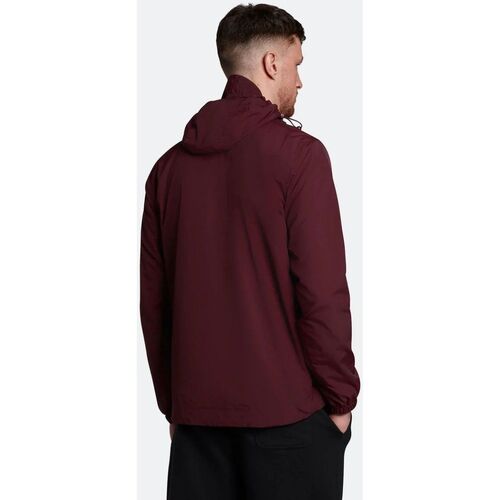 Lyle & Scott JK464V ZIP THROUGHT JKT-BURGUNDY Vermelho