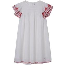 TEEN floral-print organic cotton midi dress