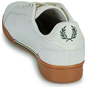Fred Perry B722 LEATHER Branco / Castanho