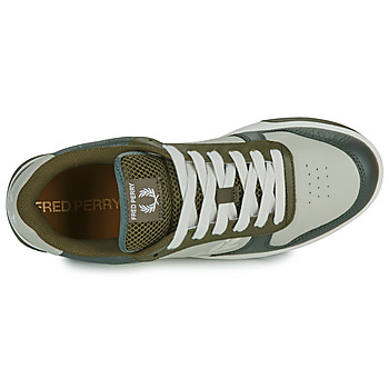 Fred Perry B300 TEXTURED LEATHER / BRANDED Bege / Preto