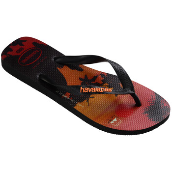 Sapatos Homem Chinelos Havaianas HYPE Laranja / Preto