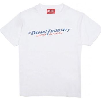 Textil Criança T-shirts e Pólos Diesel J001132 00YI9 TDIEGORIND-K100 Branco