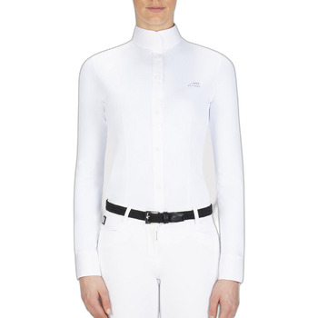 Textil Mulher camisas Equiline Chemise compétition d'équitation femme Branco