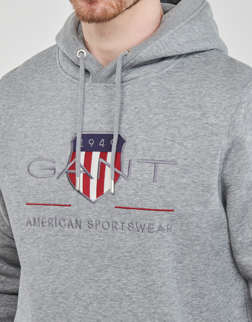 Gant REG SHIELD HOODIE Cinza