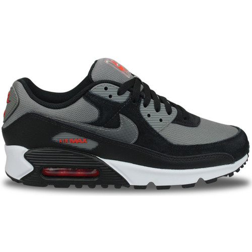 Sapatos Homem Sapatilhas feet Nike Air Max 90 Grey Black Red Cinza