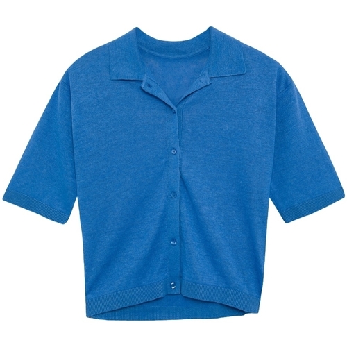 Textil Mulher Polo Ralph Laure Ecoalf Camisa Juniperalf - French Blue Azul