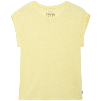 Textil Mulher Sweats Ecoalf T-Shirt Aveiroalf - Lemonade Amarelo