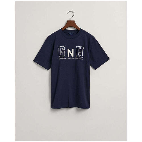 Textil Rapaz T-shirts e Pólos Gant Kids 905220-409-3-23 Azul