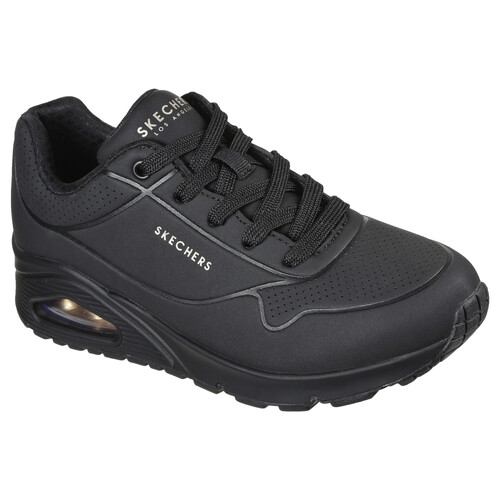 Sapatos Mulher Sapatilhas chat Skechers UNO Preto