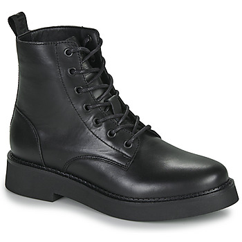 Tommy Jeans TJW LACE UP FLAT BOOT Preto