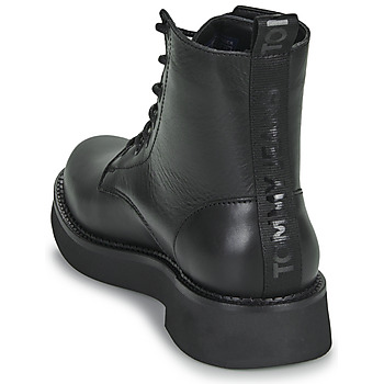 Tommy Jeans TJW LACE UP FLAT BOOT Preto