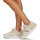 Sapatos Mulher Sapatilhas Tommy Hilfiger CORP WEBBING Korte GOLD Bege / Branco